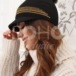 elegancka czapka z daszkiem